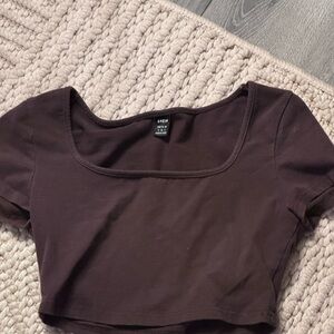 SHEIN Dark Brown Bodysuit Top